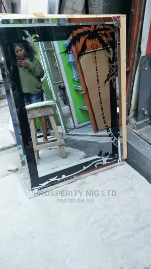 Mirror With Silver Frame