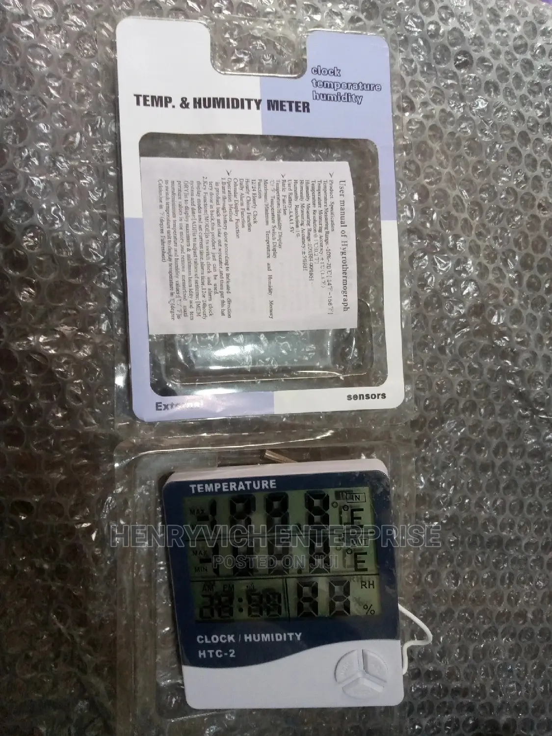 Humidity and Temperature Meter
