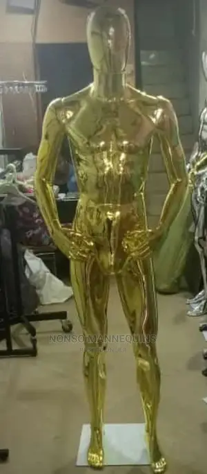 Gold Chrome Display High Quality Fashion Mannequin