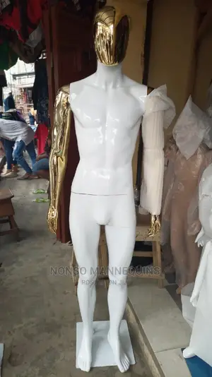 Gold And White Ehm Full Body Male Mannequin