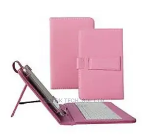 Wireless Bluetooth Keyboard for Tablet PU Leather Case-Black