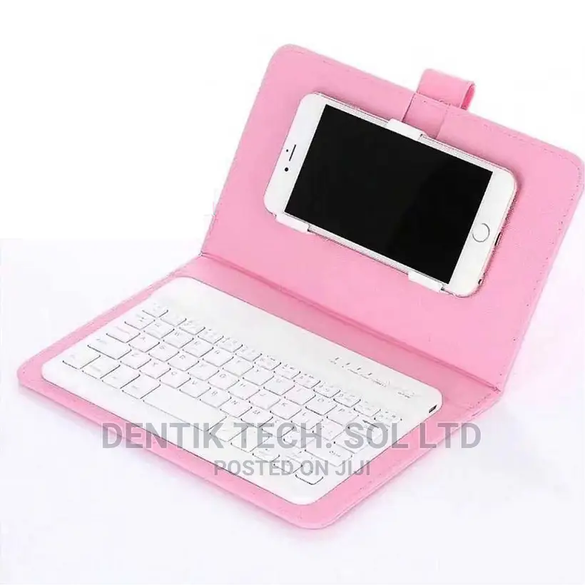 Wireless Bluetooth Keyboard for Tablet PU Leather Case-Black