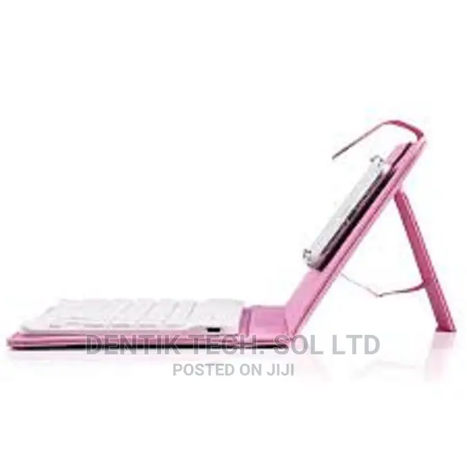 Wireless Bluetooth Keyboard for Tablet PU Leather Case-Black