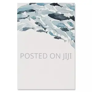 Abstract Fish Group Wall Art