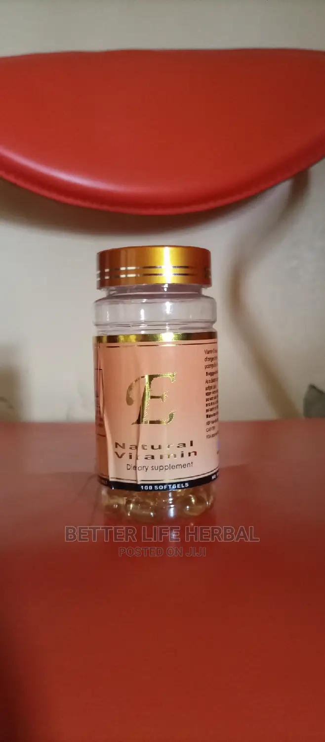 Natural Vitamin E Dietary Supplement.