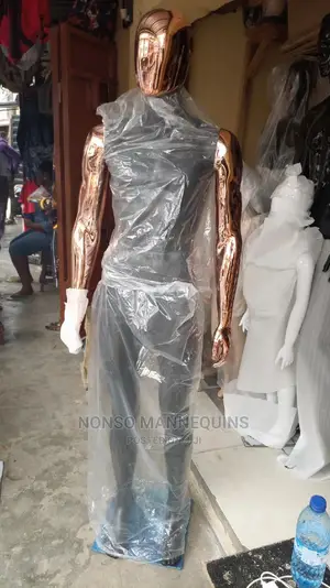 Black Man and Bronze Full Body Display Fashion Mannequin