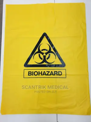 Yellow Medical Biohazard Bag
