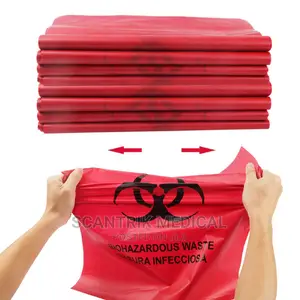Biohazard Waste Bag, Red Yellow