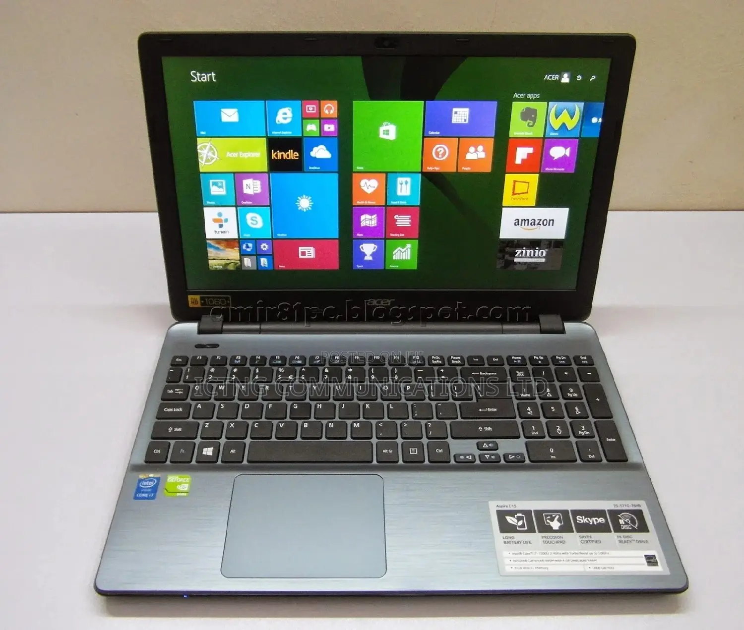 Laptop Acer 8GB Intel Core I3 HDD+SSD 512GB