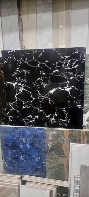Gold Black 60x60 Floor Tiles