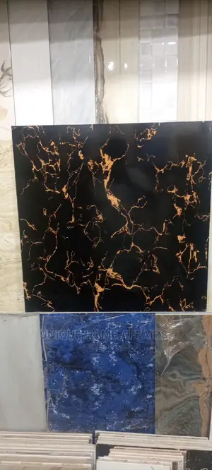 Gold Black 60x60 Floor Tiles