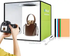 Photo - 30cm Puluz Foldable Led Photo Studio Box With Backgrounds