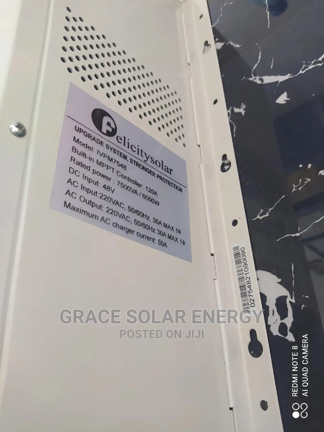 7.5kva Hybrid Inverter 120A Charge Controller