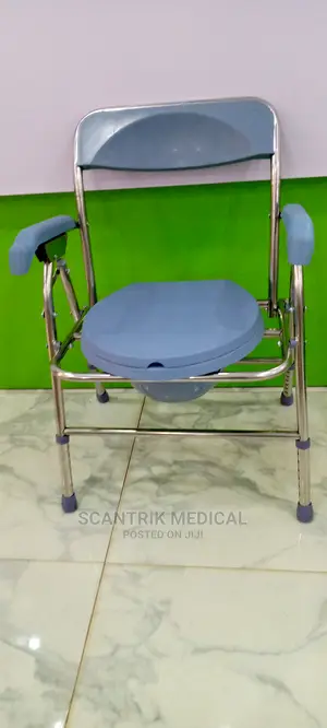 Folding Toilet Chair With Raised Seat and Support
