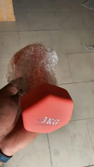 Pair of 3kg Aerobic Rubber Dumbbell