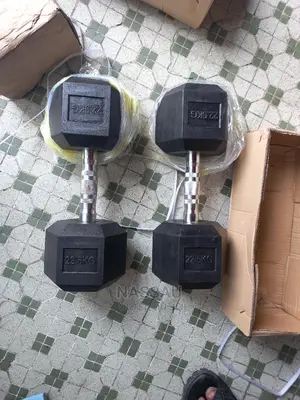 Pair of 22.5kg Hex Commercial Dumbbell