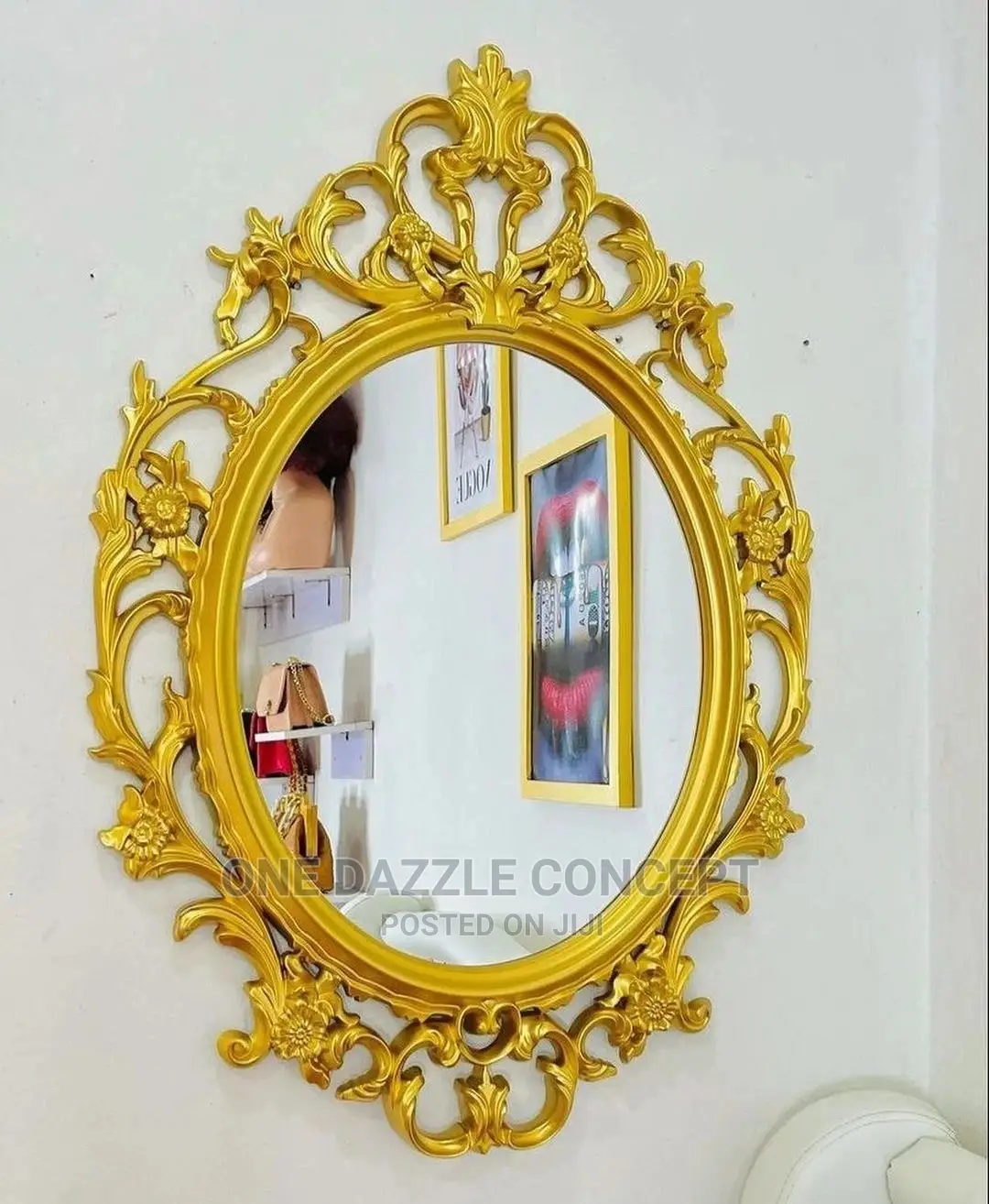 Small Size Gold Mirror