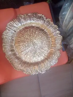 Gold Charger Plate.