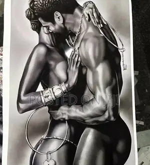 Perfect Naked Lovers Canvas Print