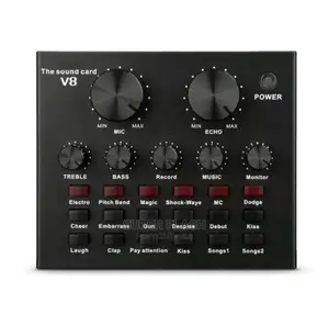 V8 Sound Card Audio Interface