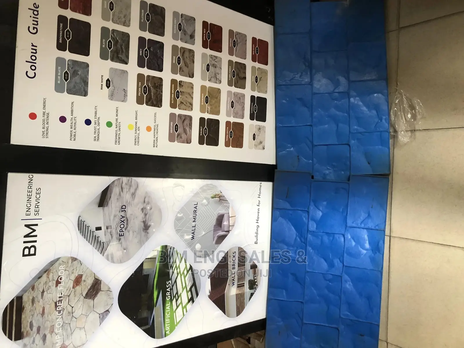 Brick Slate Block Mart Mold Rubber Stamps