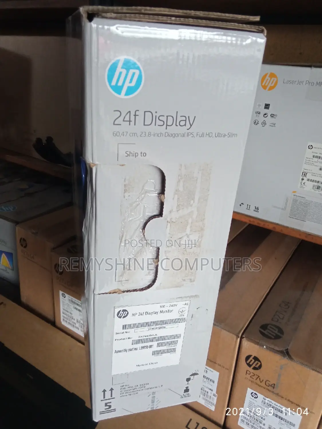 Hp 24f Display Monitor 24inches