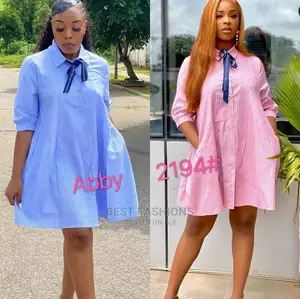 Cute Ladies Strip Short Dress