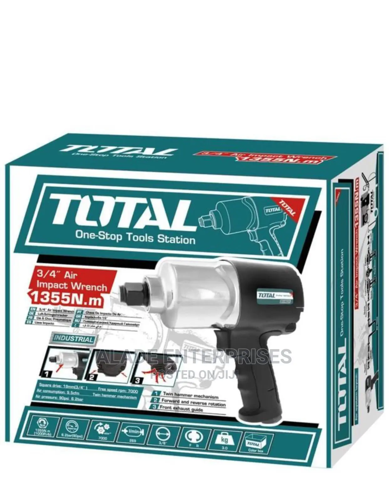 Total Air Impact Wrench 3/4
