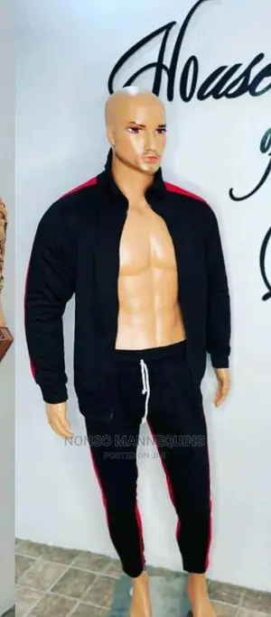 Pe Plastic Bald Head Male Full Body Mannequin