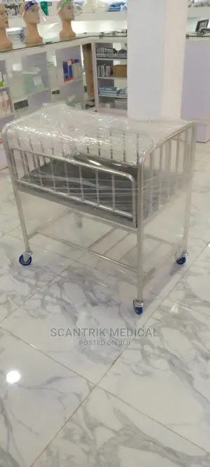 Stainless Steel Baby Cot Bed
