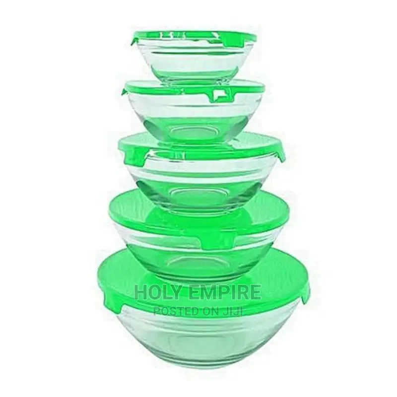 5pcs Glass Mixing Bowl