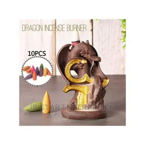 Ceramic Waterfall Backflow Incense Burner Holder Home Decor