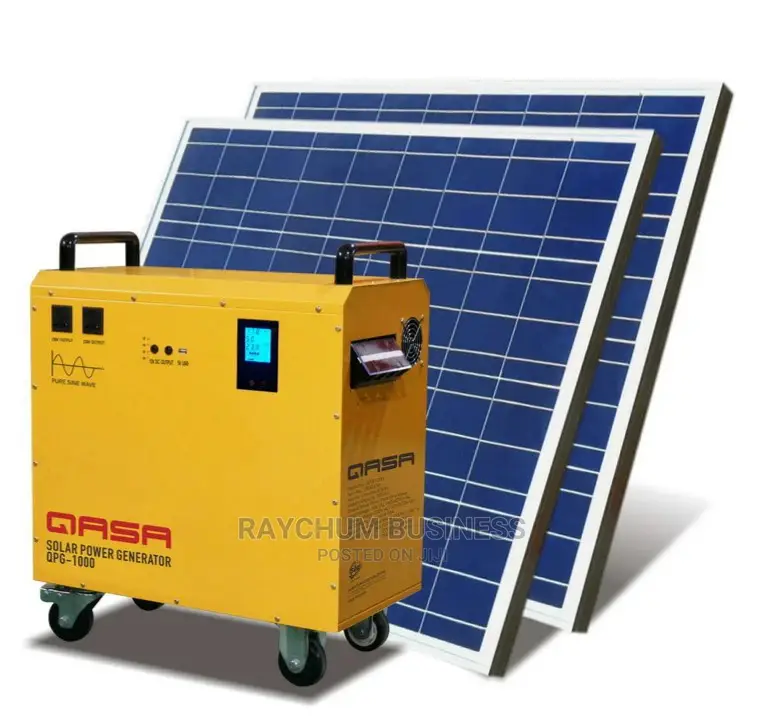 Qasa Solar Generator Model 1200 With 200ah Battery 2panel