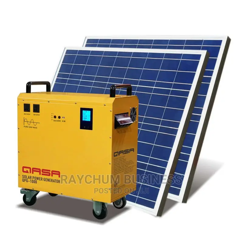 Qasa Solar Generator Model 1200 With 200ah Battery 2panel
