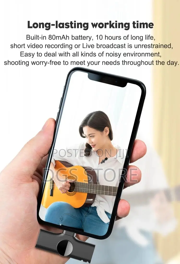 UHF Wireless Microphone for Android, iPhone, iPad, iPod
