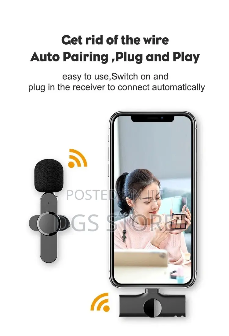 UHF Wireless Microphone for Android, iPhone, iPad, iPod