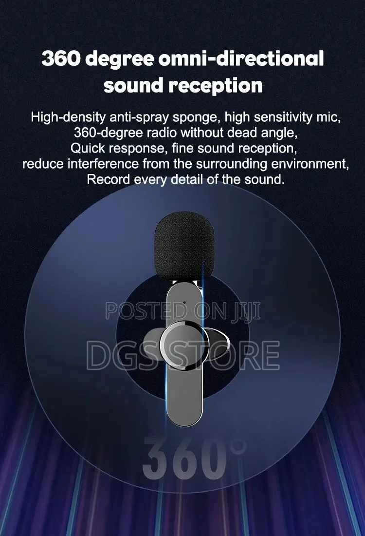 UHF Wireless Microphone for Android, iPhone, iPad, iPod