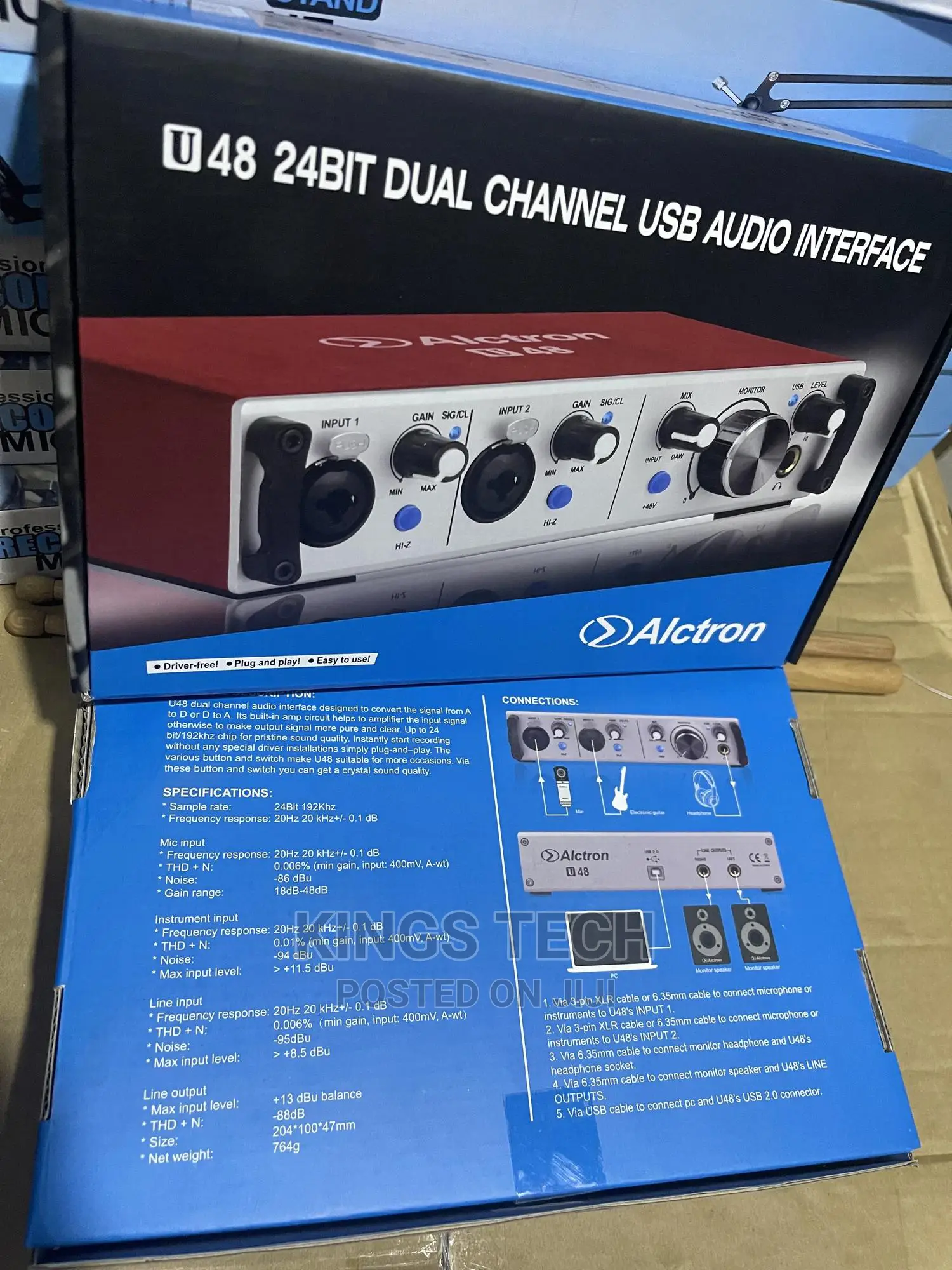 Alctron U 46 24bit Dual Channel USB Interface