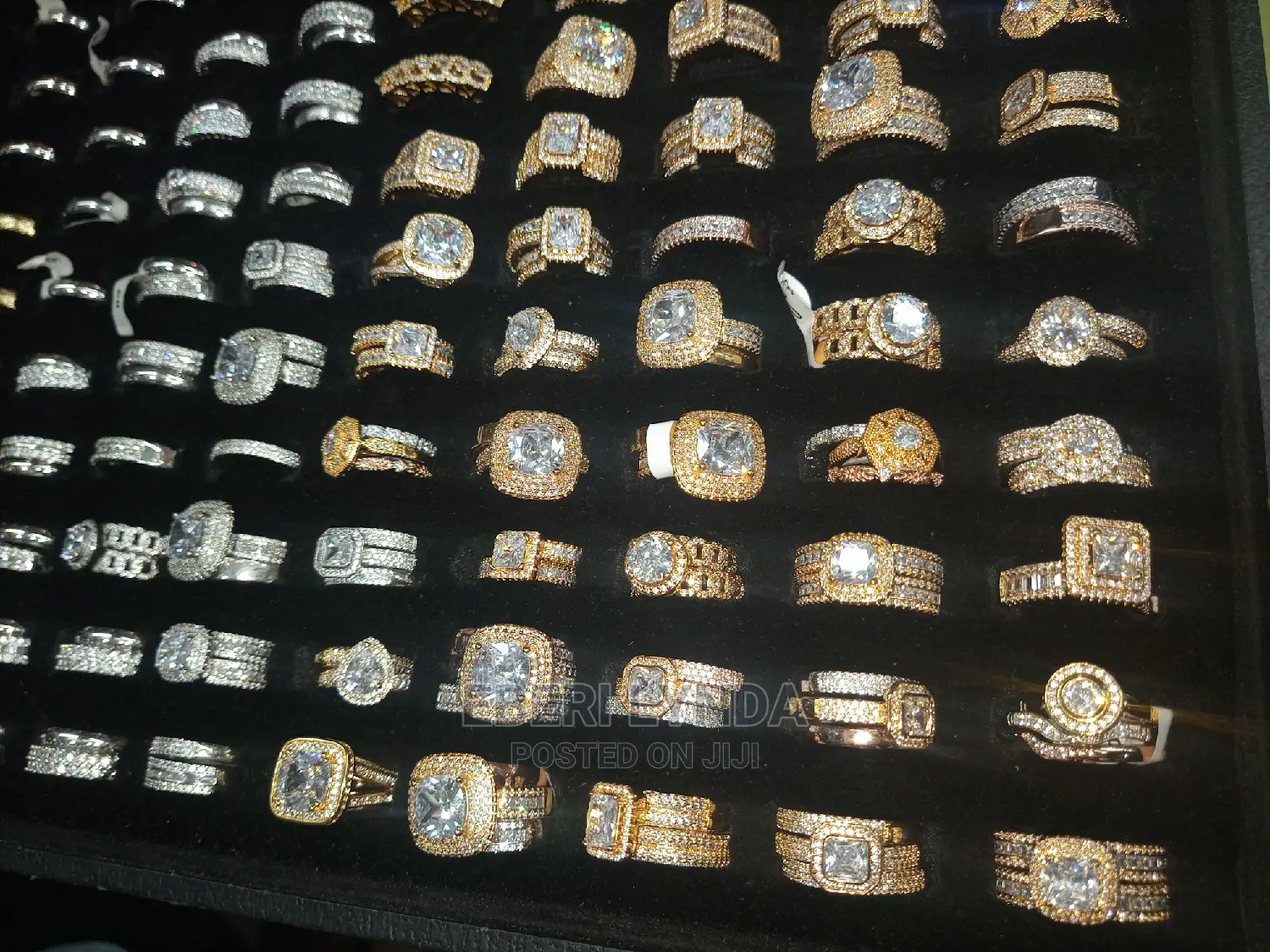 Non Tarnishable Sterling Wedding Ring Set