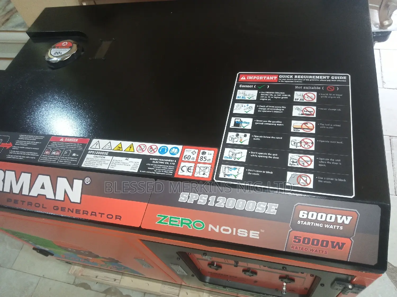 Firman Petrol Generator 6kva Soundproof