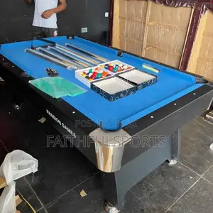 Blue Felt Snooker Board