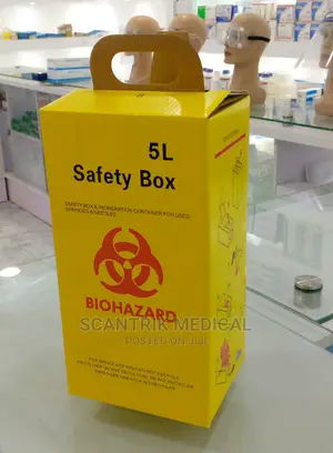 Waste Disposal Yellow Safety Box