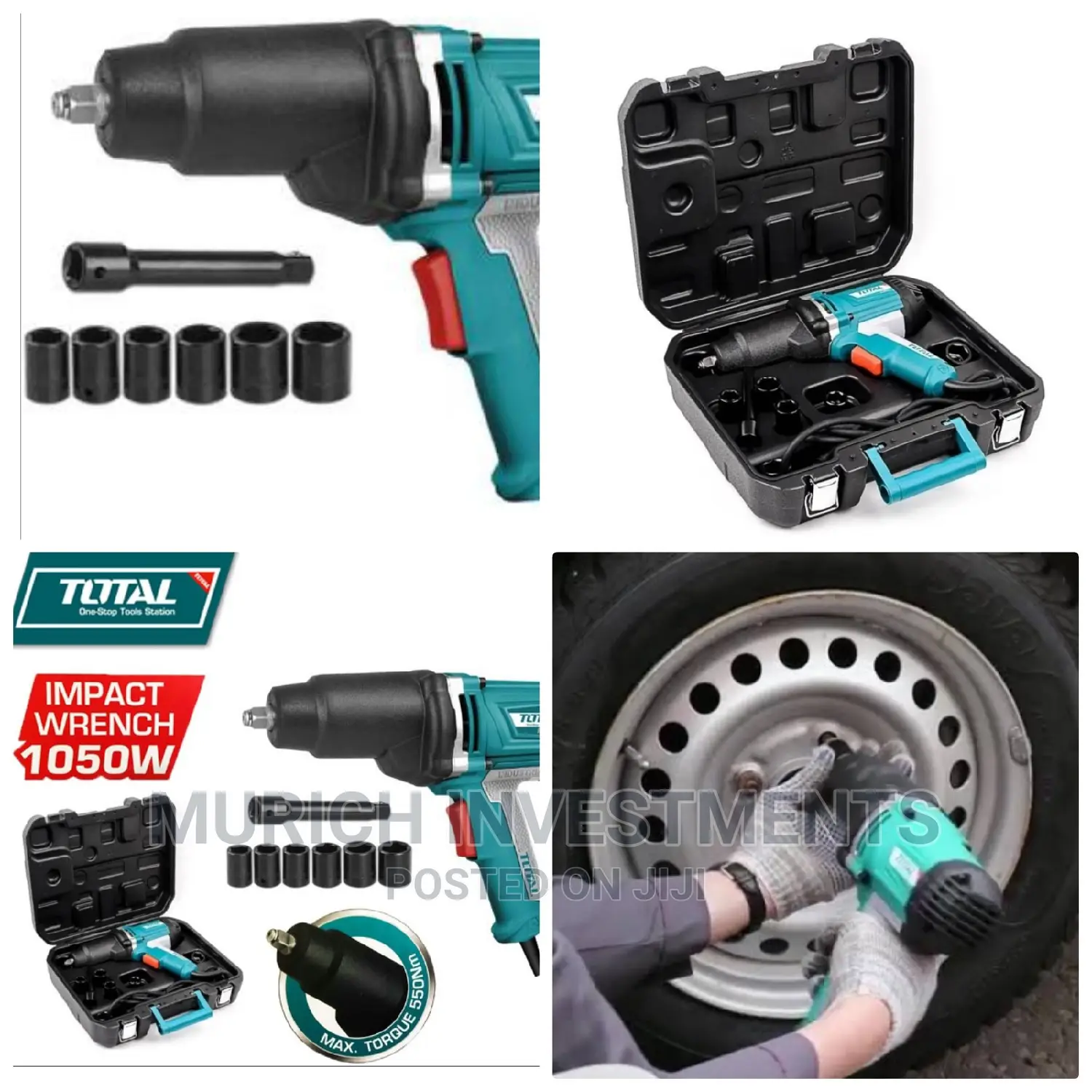 Total Impact Wrench Kit 1050w