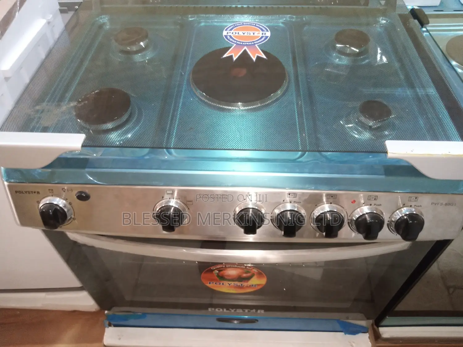 Polystar Gas Cooker 4 Gas 1 Electric