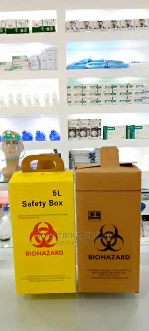 Safety Box - Biohazard, 5l Size Disposal Holder
