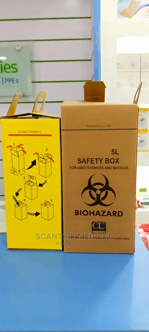 Hospital Medical Safety Box Used Waste Syringe Needle Box