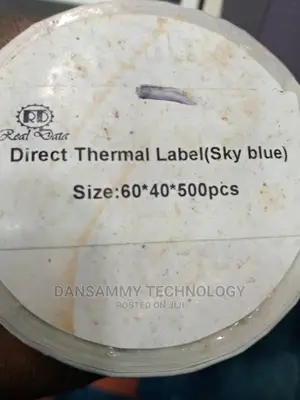 60*40 Direct Thermal Blue Color by 500lables
