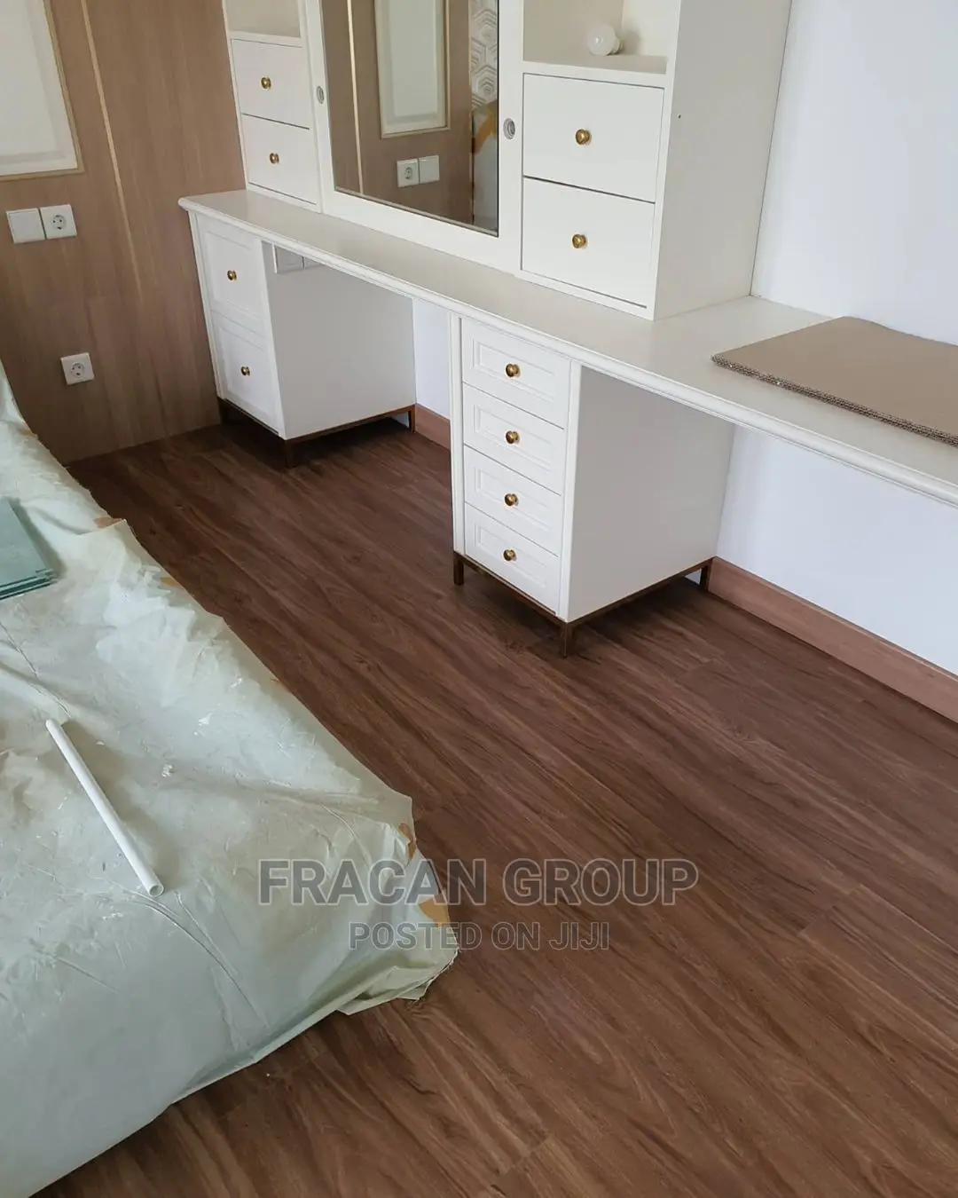 Water Friendly Wood-Like PVC Floor. Free Installation