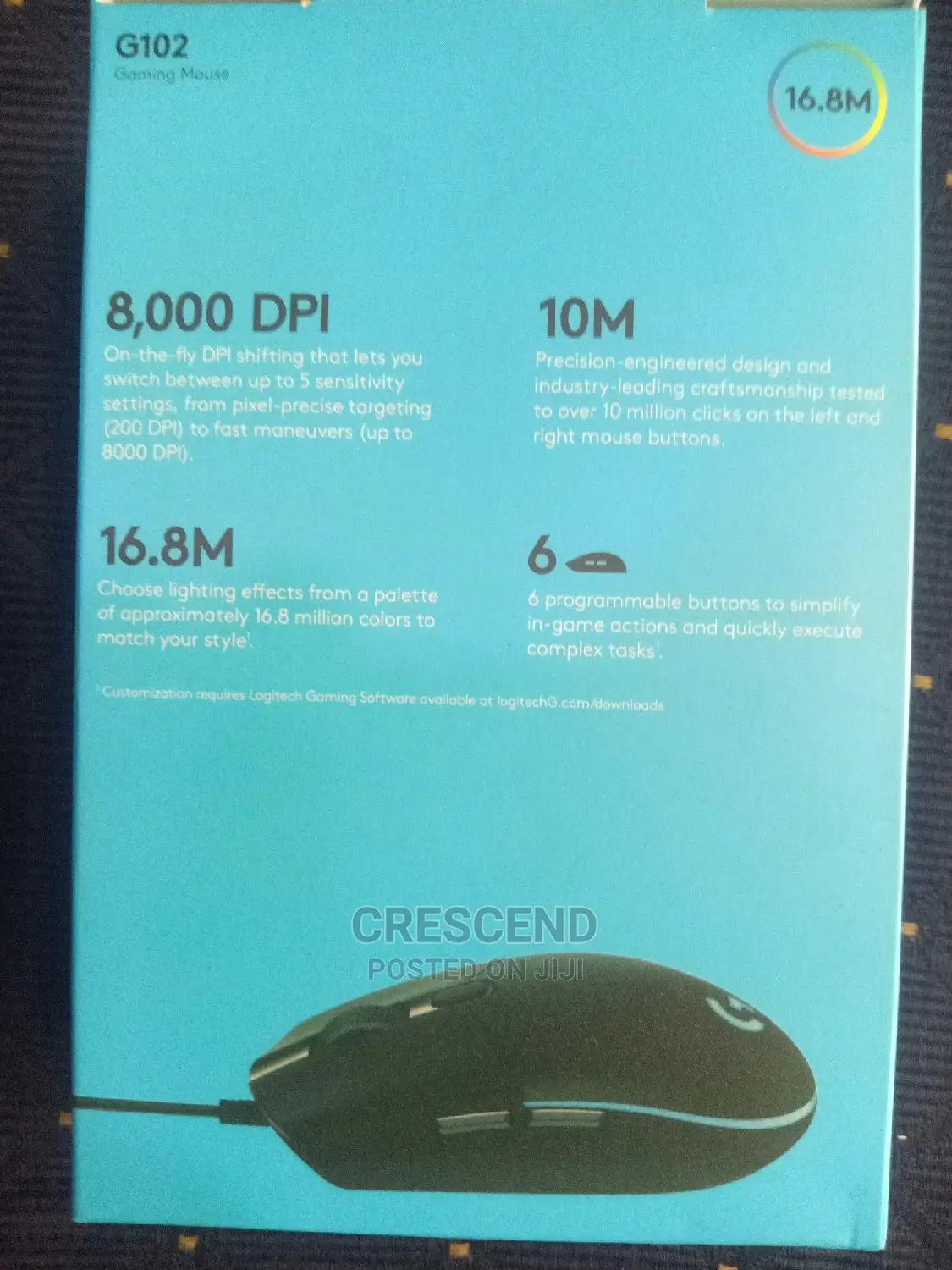 Logitech Gaming Mouse (G102)