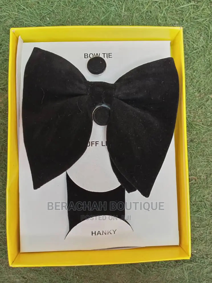 Men Bow Tie and Cufflink